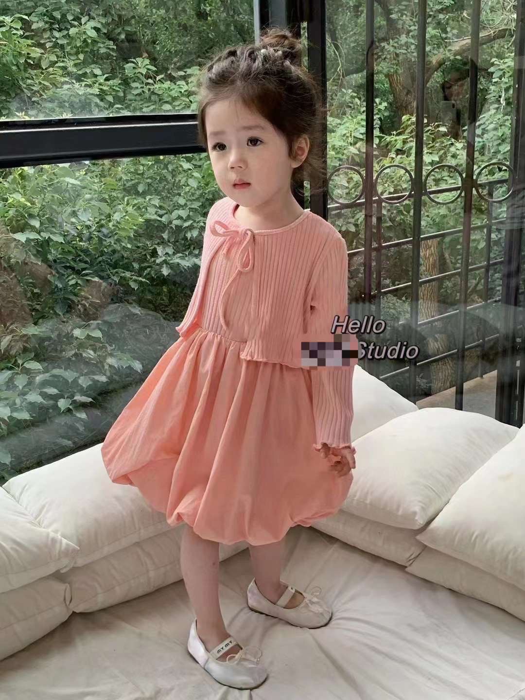 Sét 2 chi tiết váy kèm áo tăm sn cho bé