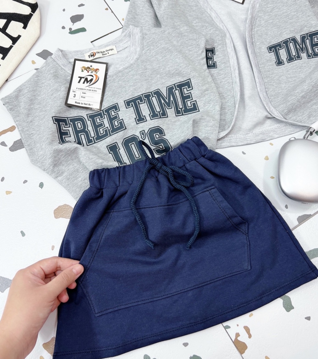 Sét 3 chi tiết freetime bé gái