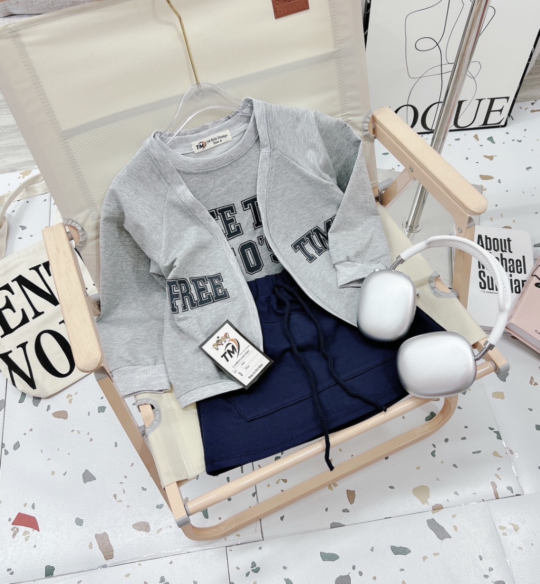 Sét 3 chi tiết freetime bé gái