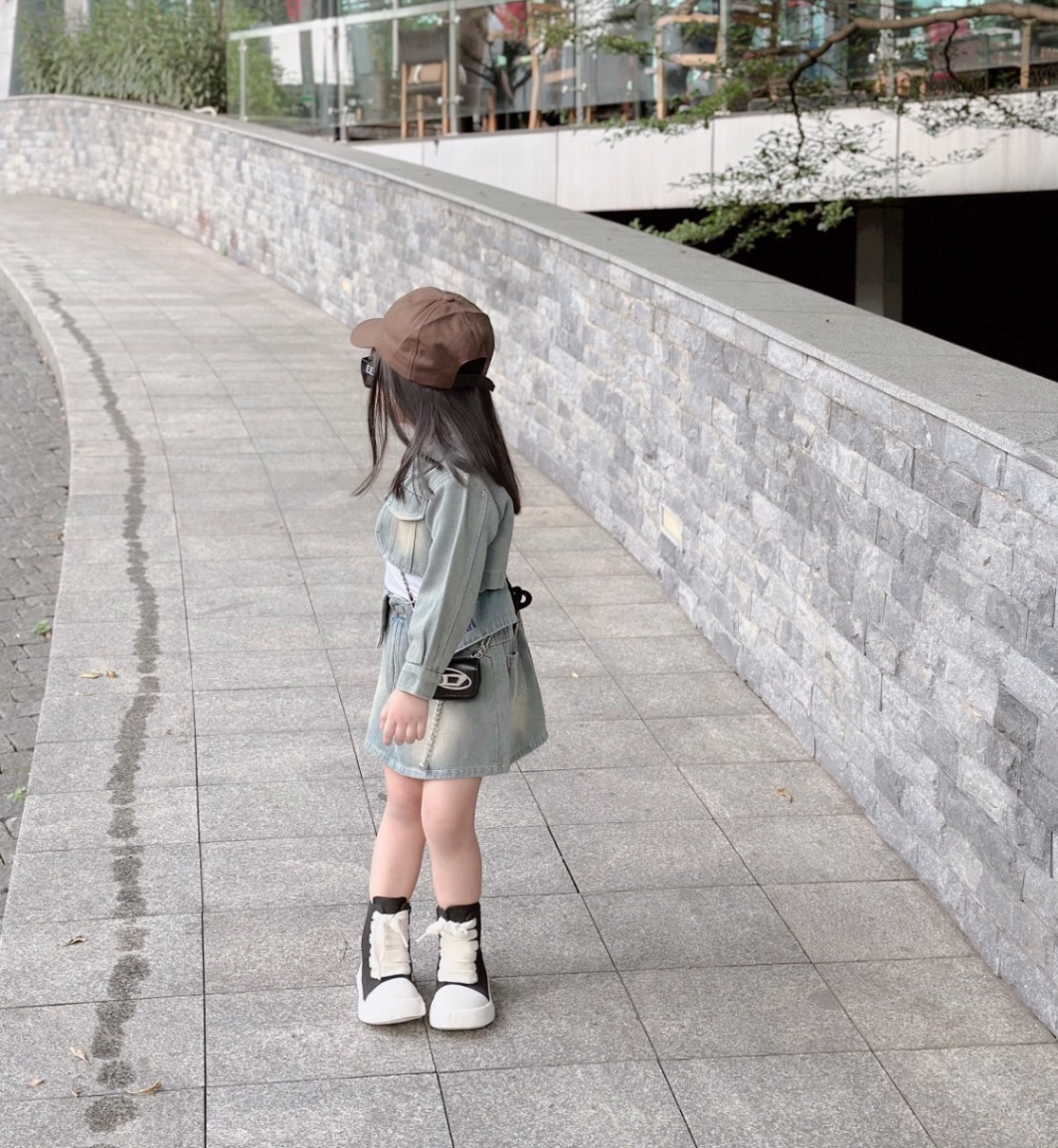 Bg717- sét 3 chi tiết bò cv chữ baby girl cho bé