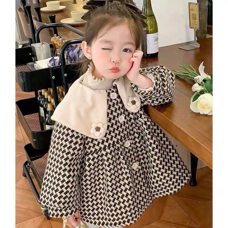 Áo dạ nhung hàng shop bé gái