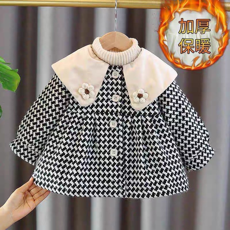 Áo dạ nhung hàng shop bé gái