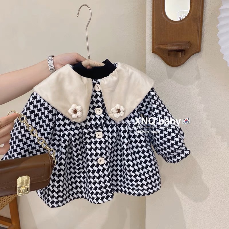 Áo dạ nhung hàng shop bé gái