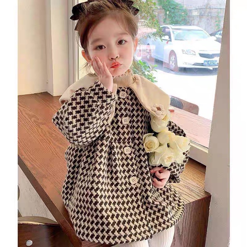 Áo dạ nhung hàng shop bé gái