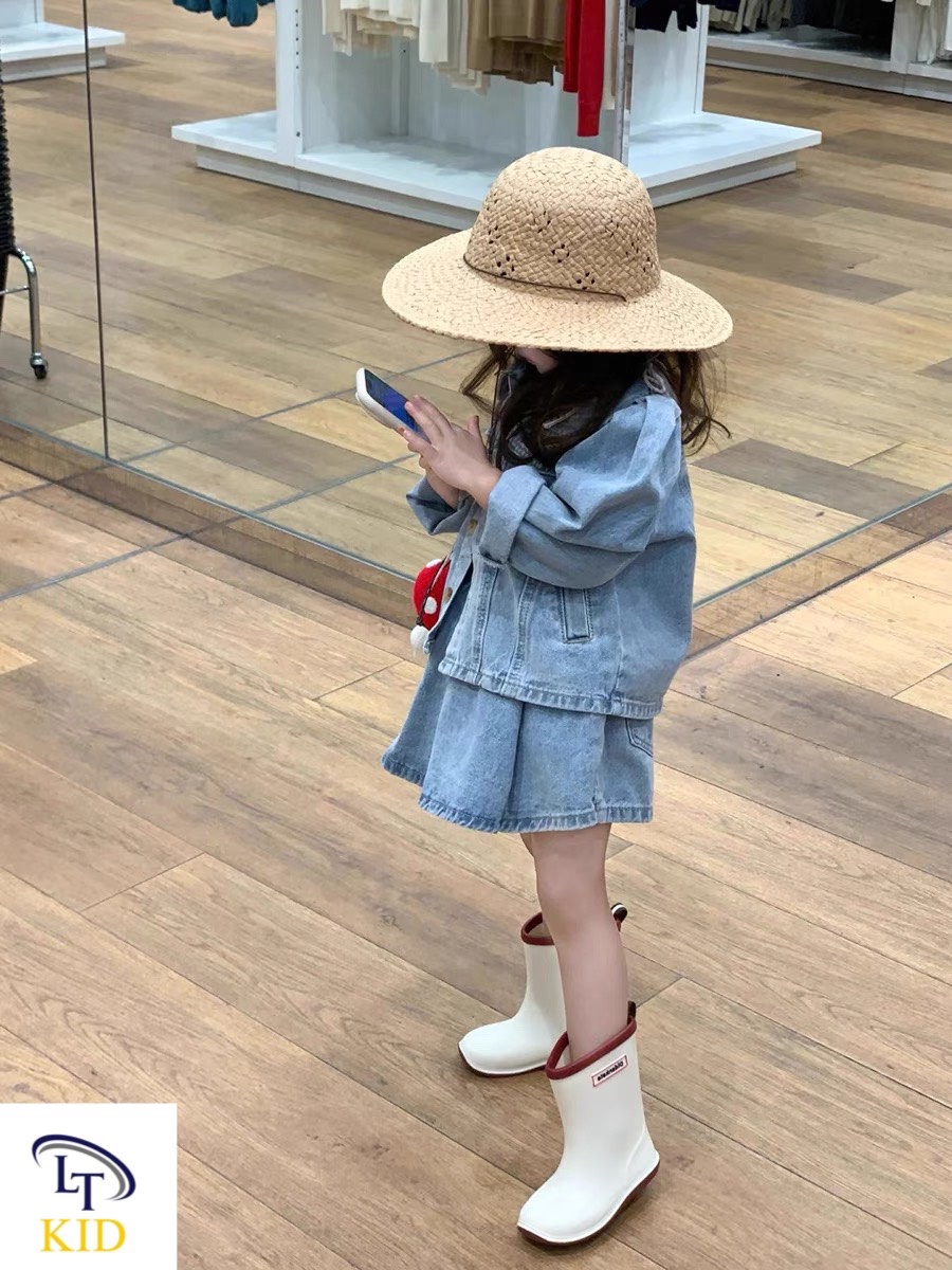 bộ bò cổ sen đậm nhạt cho bé
