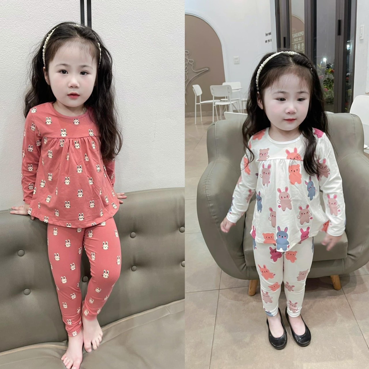 Combo 2 bộ baby doll vnxk bé gái