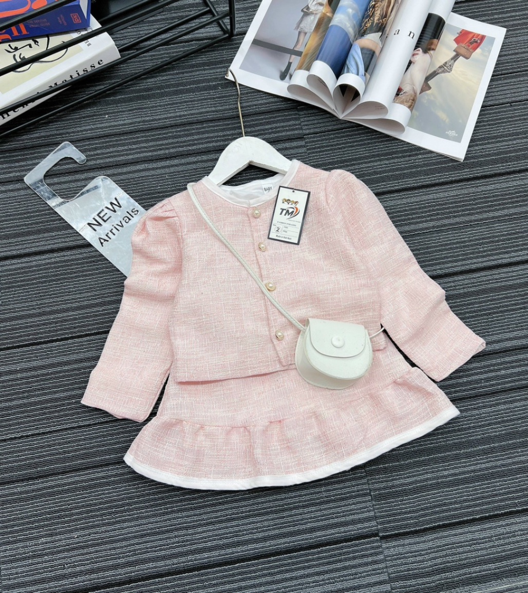 Sét dạ hồng phấn cho bé