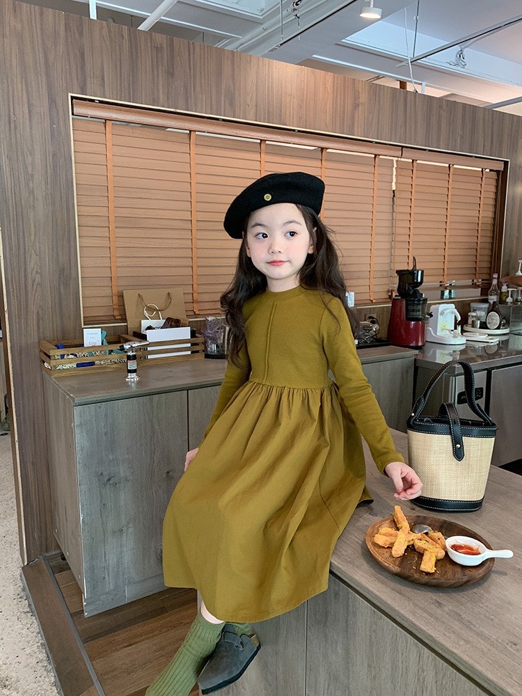 Váy dài tay 3 màu td cho bé