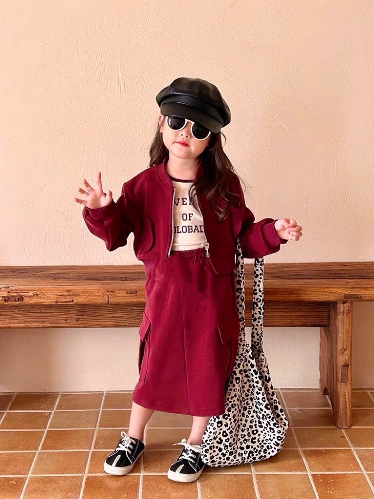 Sét 3 chi tiết nỉ đỏ cho bé