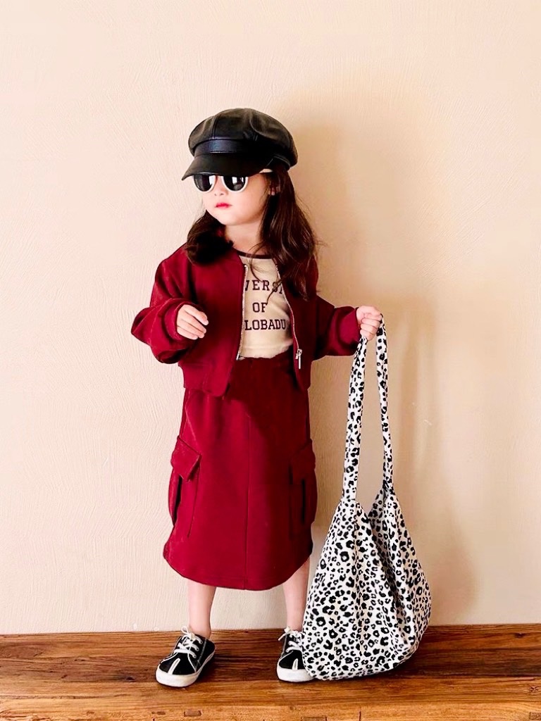 Sét 3 chi tiết nỉ đỏ cho bé