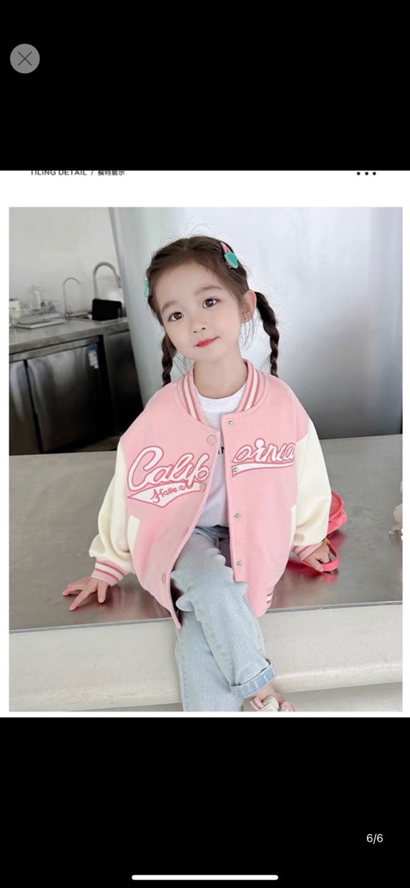Áo bomber nỉ bông hàng đẹp cho bé