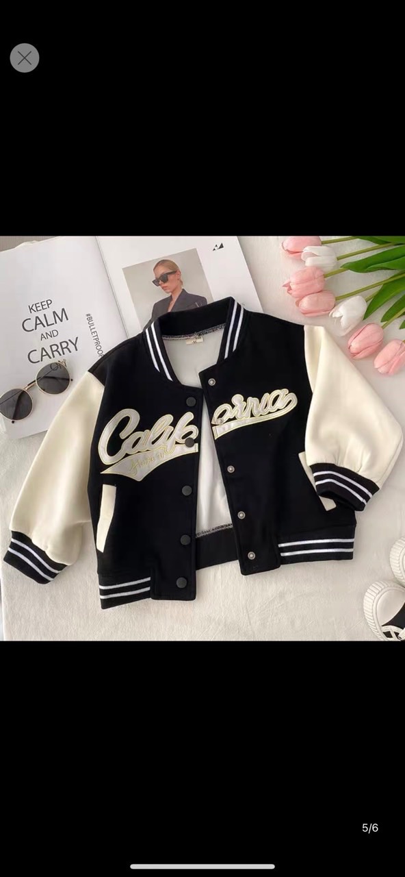 Áo bomber nỉ bông hàng đẹp cho bé