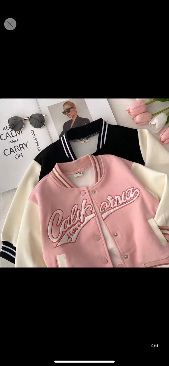 Áo bomber nỉ bông hàng đẹp cho bé