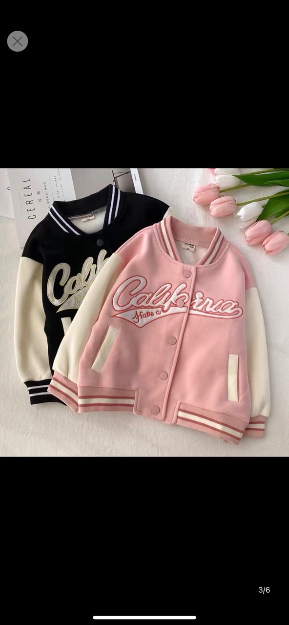 Áo bomber nỉ bông hàng đẹp cho bé