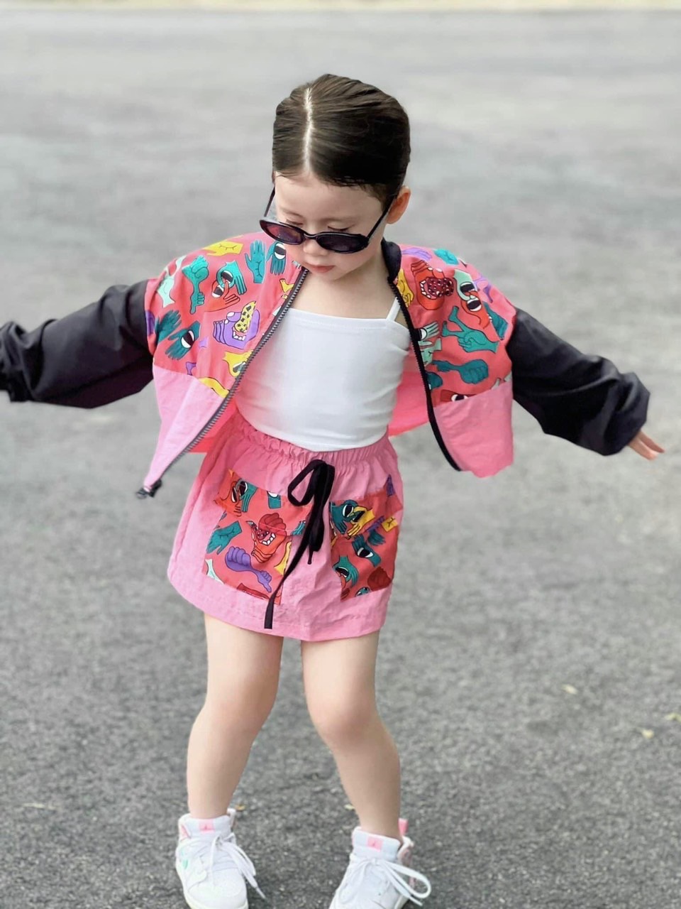 MSÉT 3 chi TIẾT BỘ GIÓ PINK BÉ GÁI (