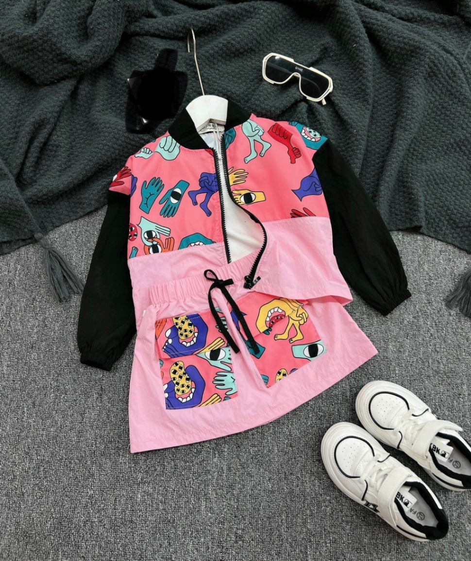 MSÉT 3 chi TIẾT BỘ GIÓ PINK BÉ GÁI (