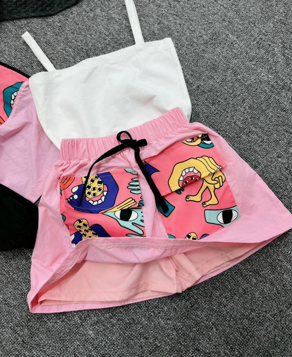 MSÉT 3 chi TIẾT BỘ GIÓ PINK BÉ GÁI (