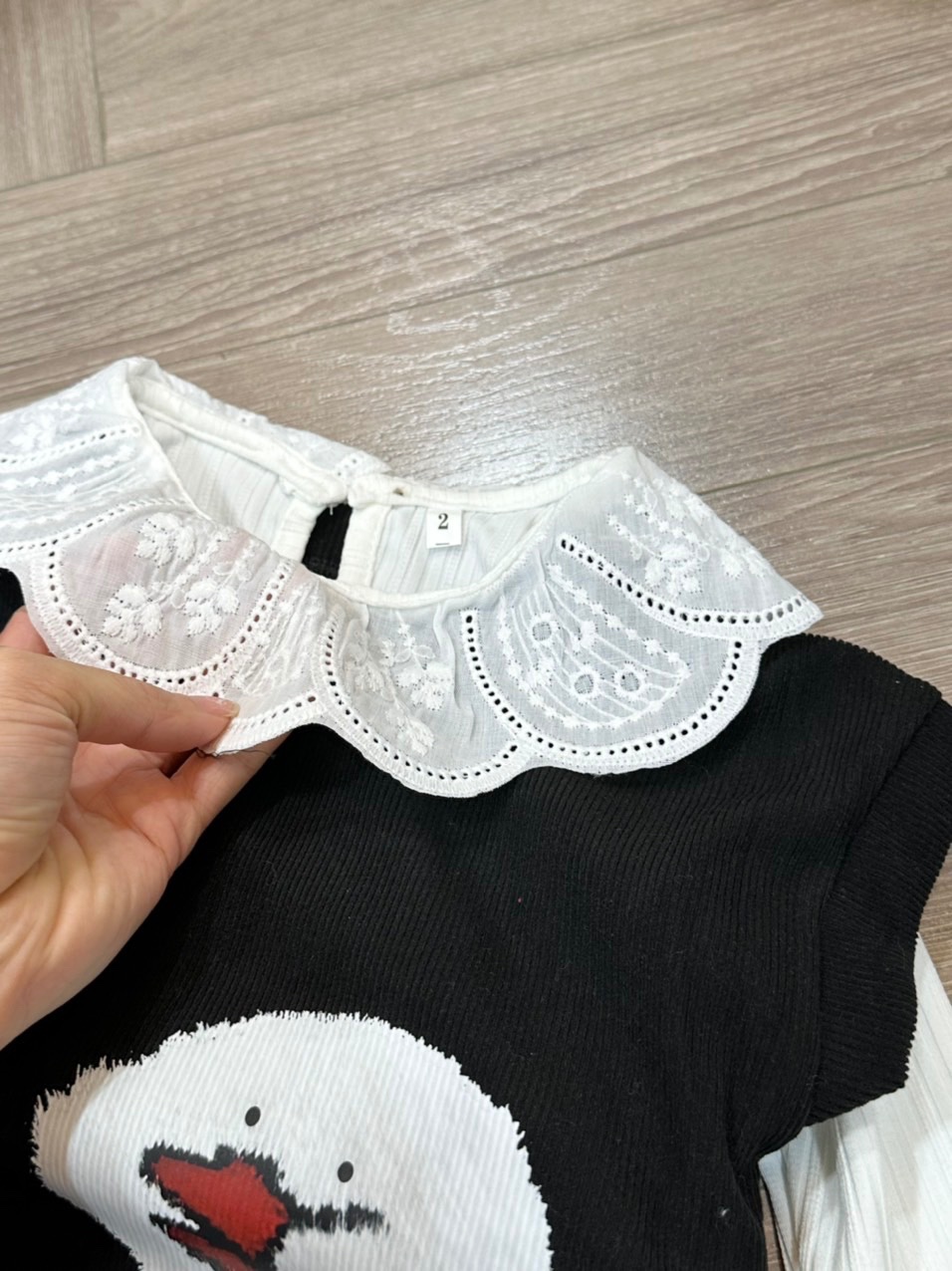 Bg807- sét 3 chi tiết gile đen cho bé
