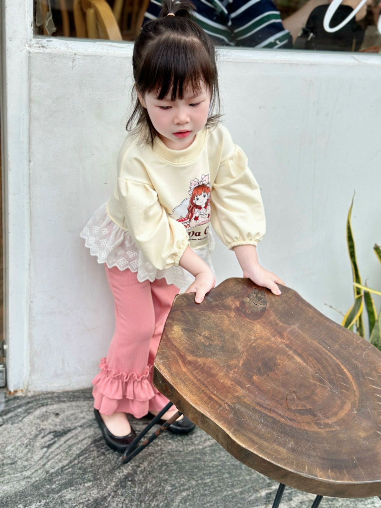 Bg817- sét áo linda cake quần tăm gấu bèo cho bé