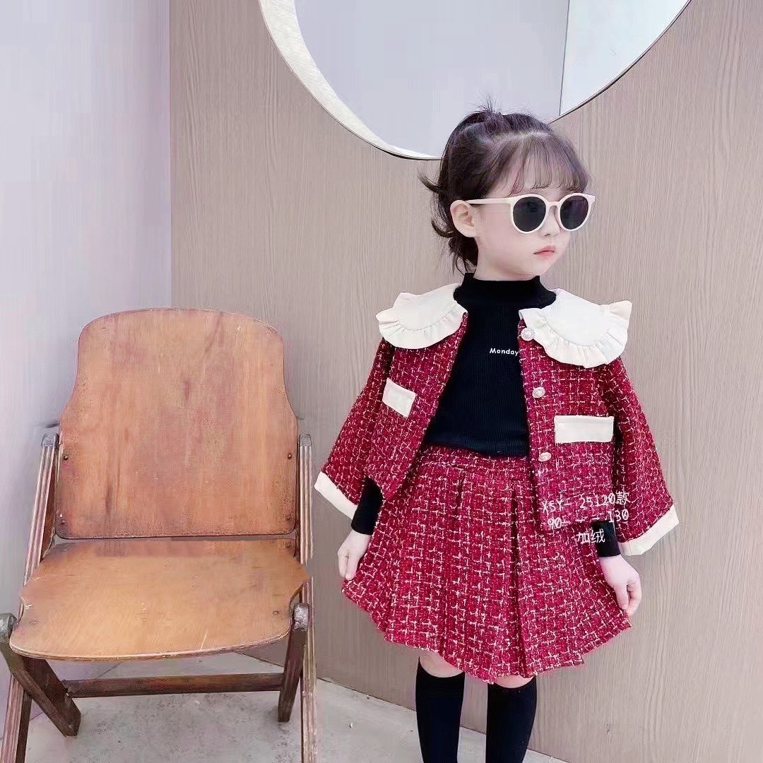 Bg819 sét dạ đỏ mềm ck cho bé