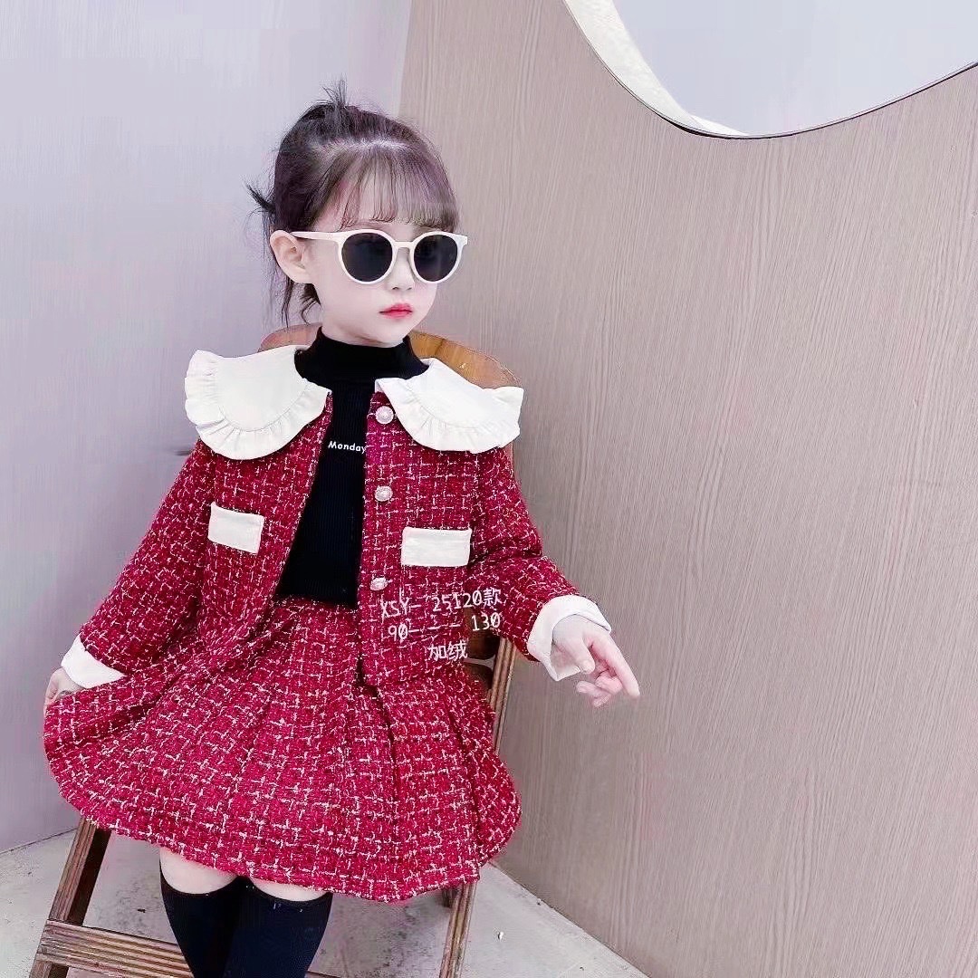 Bg819 sét dạ đỏ mềm ck cho bé