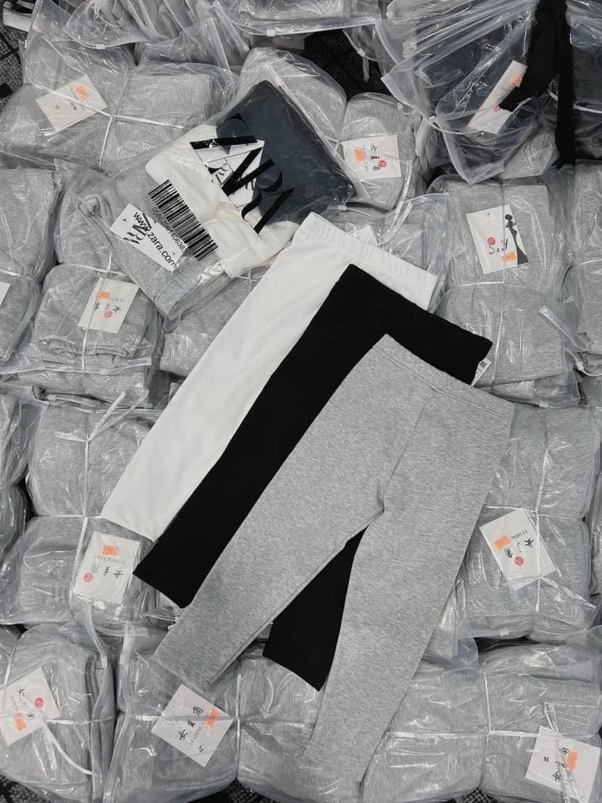 Bg819- sét 3 quần legging zip lót bông cho bé