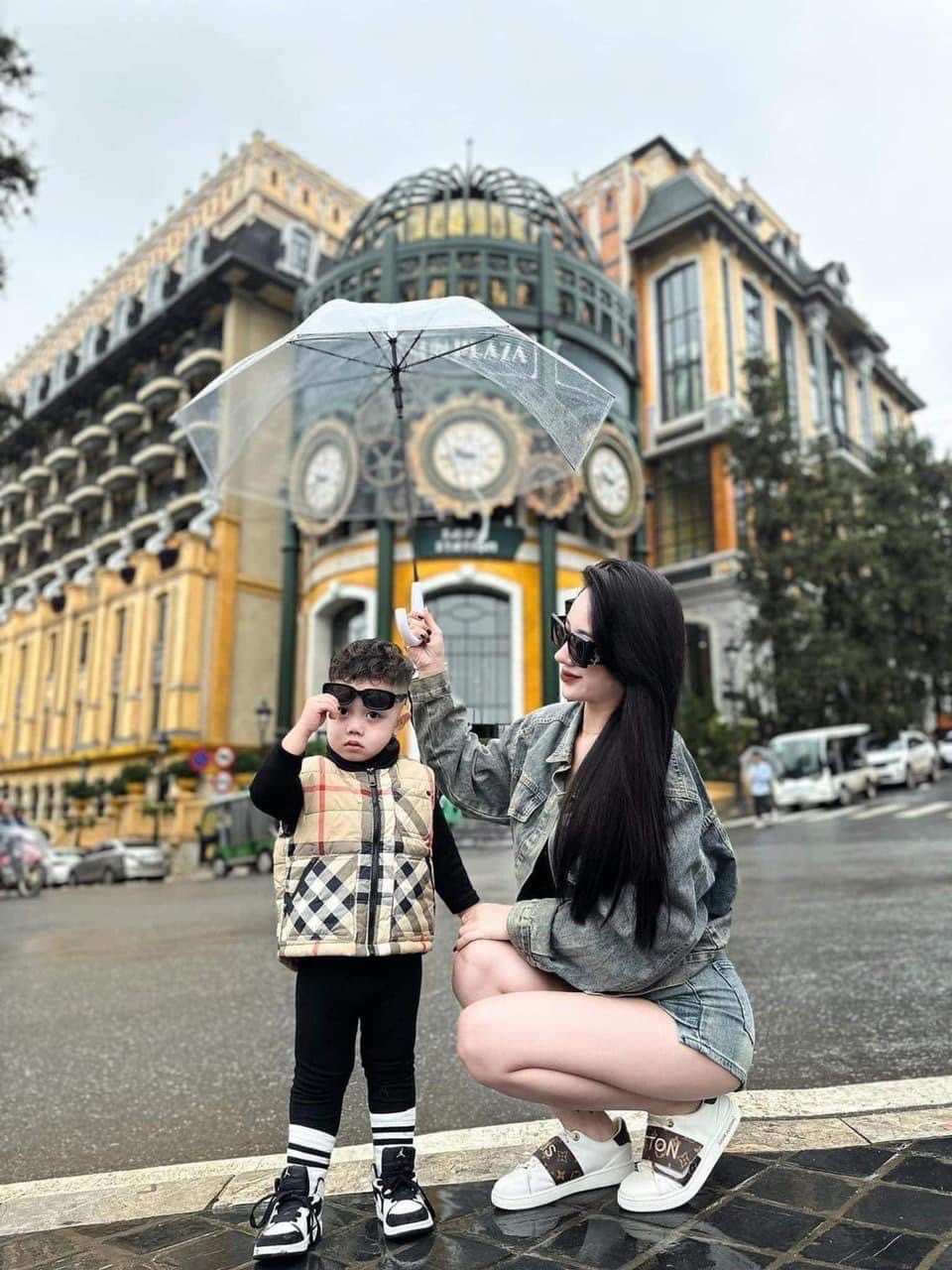 Áo gile phao kẻ bbr cho bé