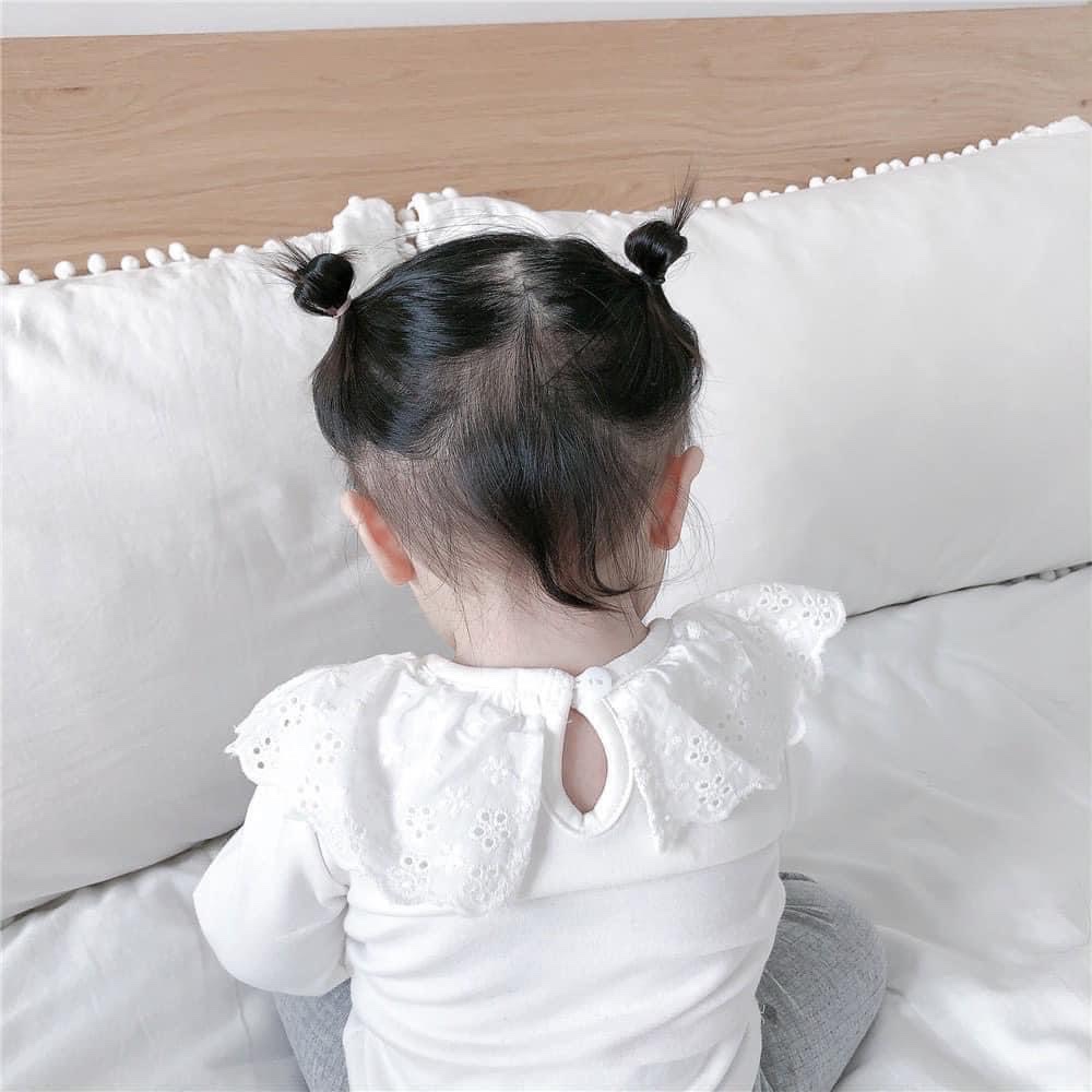 Bg836-com bo 2 áo cổ sen trắng vnxk