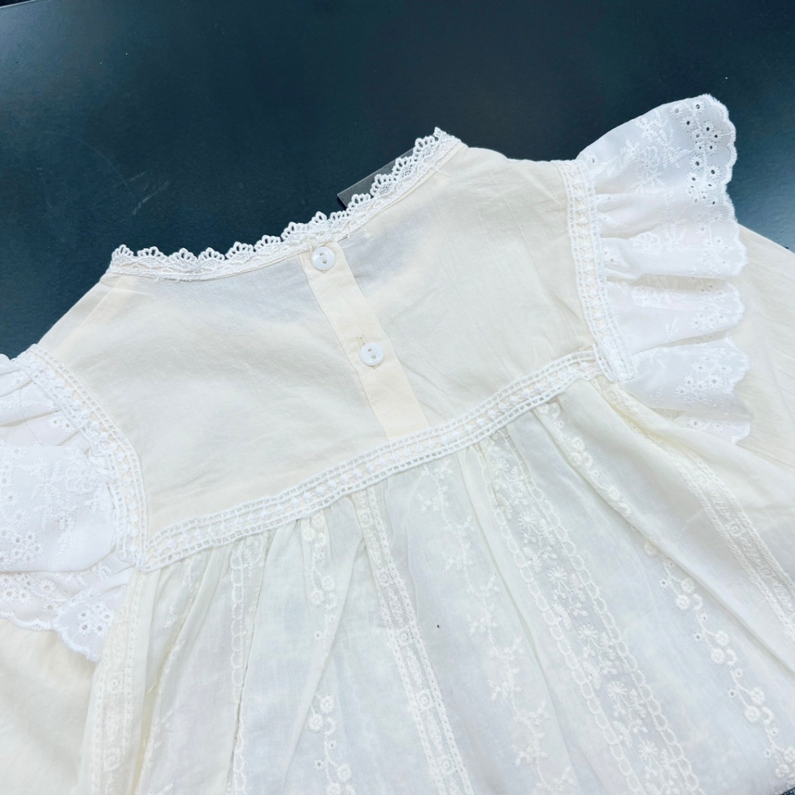 Bg841- sét áo babydoll cv đen tm cho bé