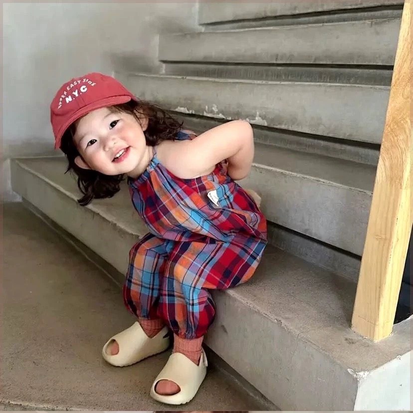 Jum kẻ quả bông cho bé