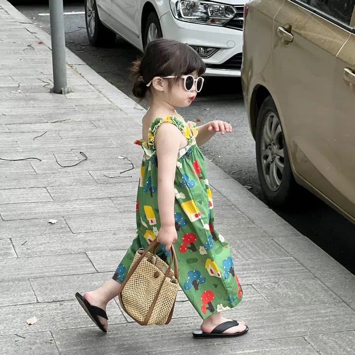 G01- jum xanh hoạ tiết cho bé