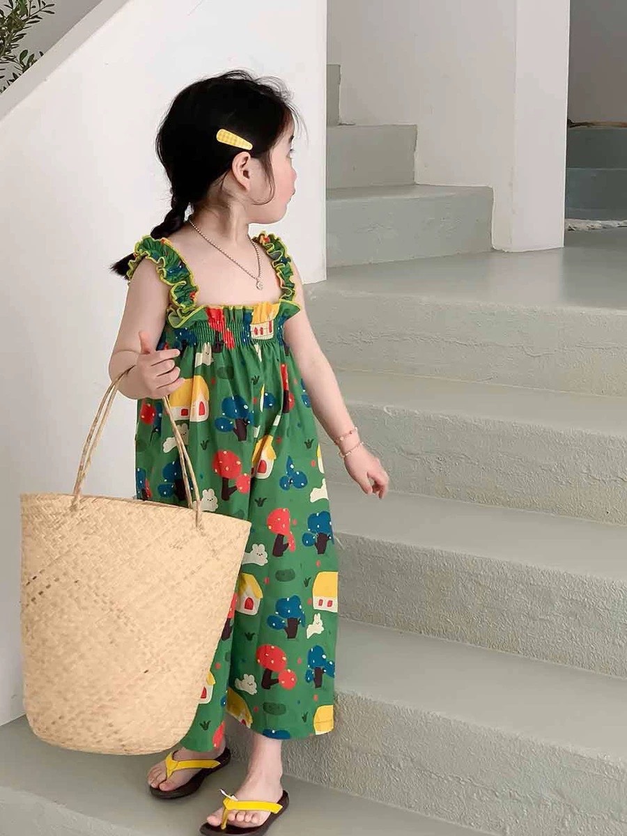 G01- jum xanh hoạ tiết cho bé