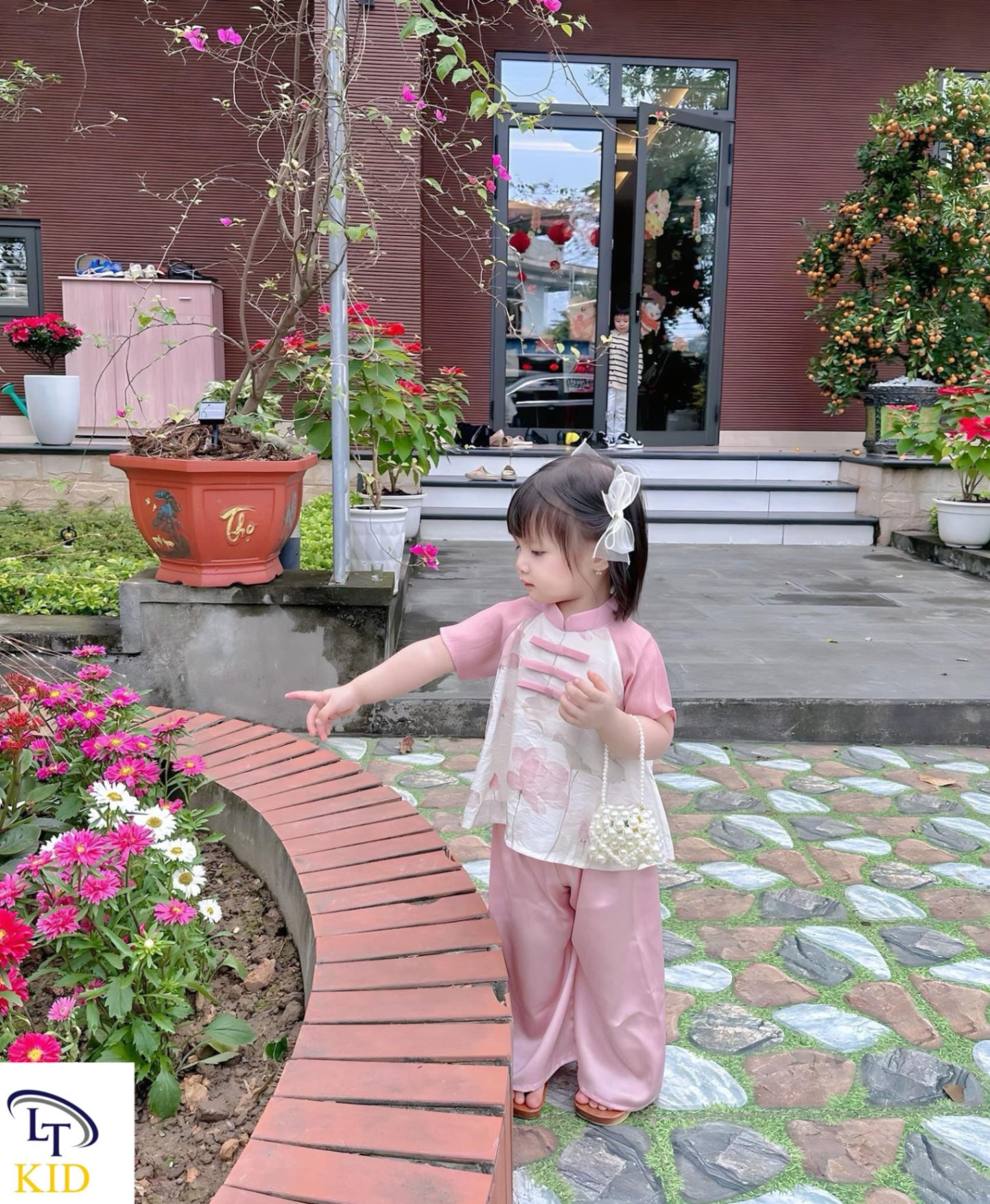 G34- bộ bà ba hoa sen lt cho bé gái