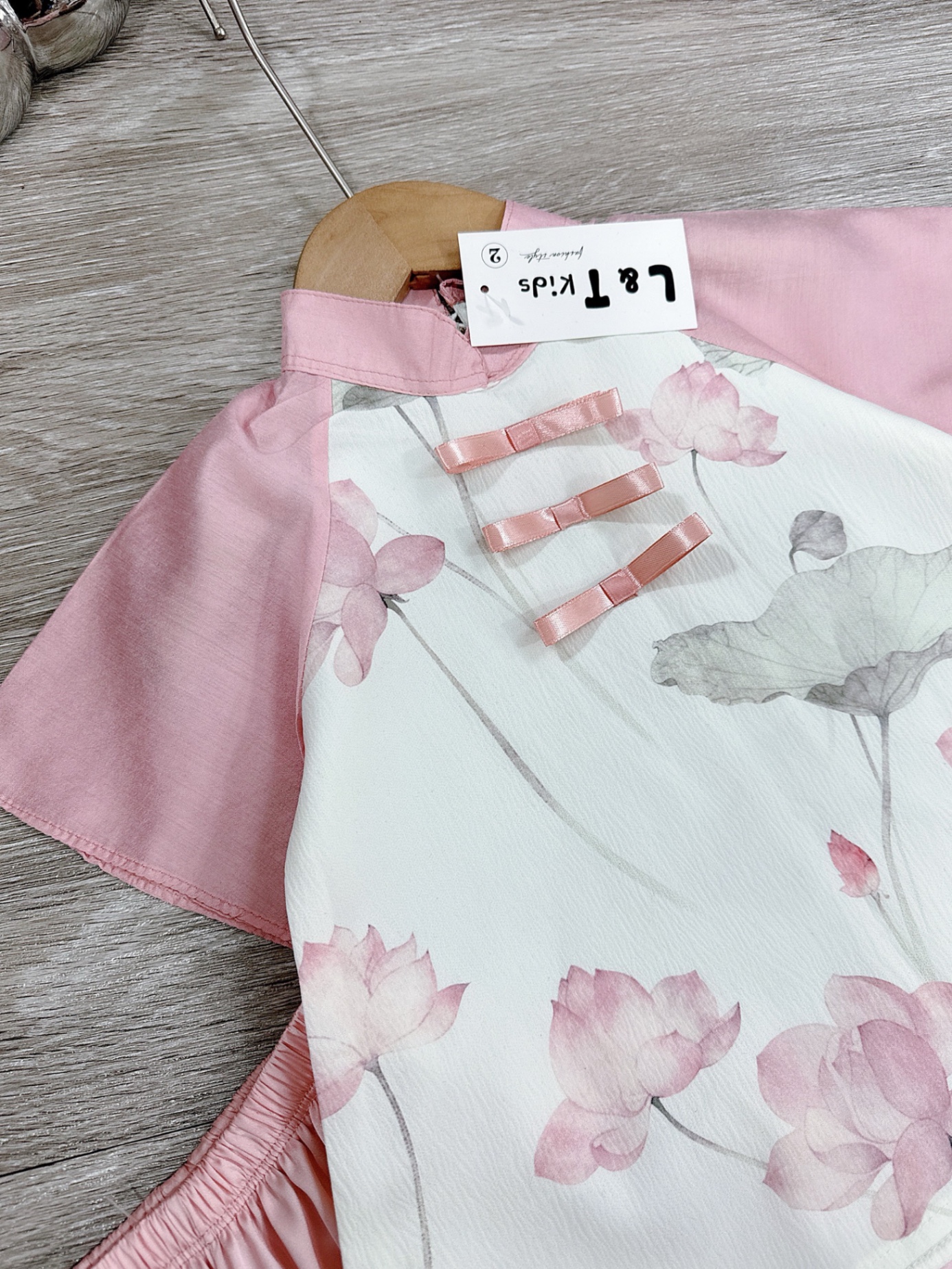 G34- bộ bà ba hoa sen lt cho bé gái
