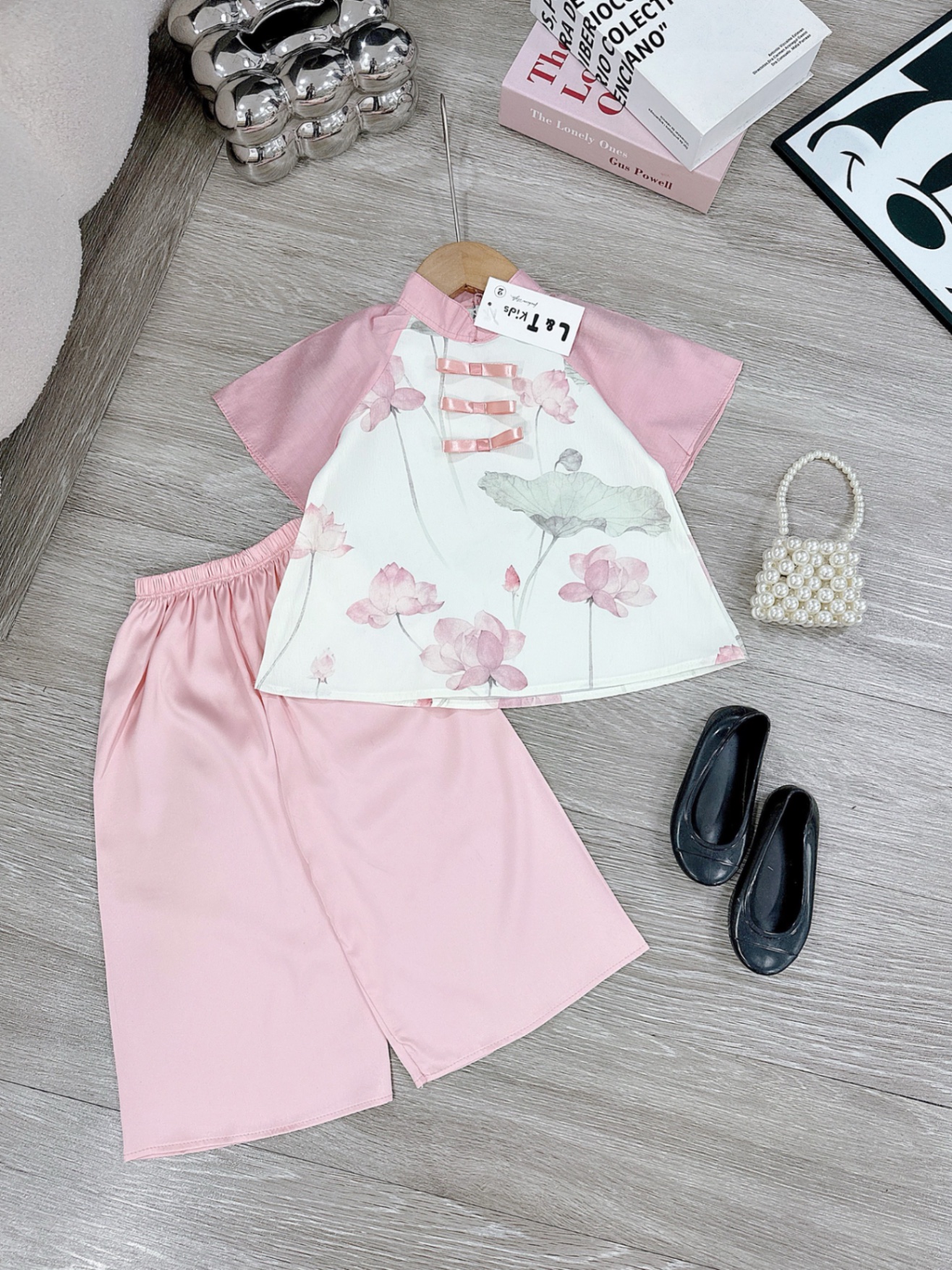 G34- bộ bà ba hoa sen lt cho bé gái