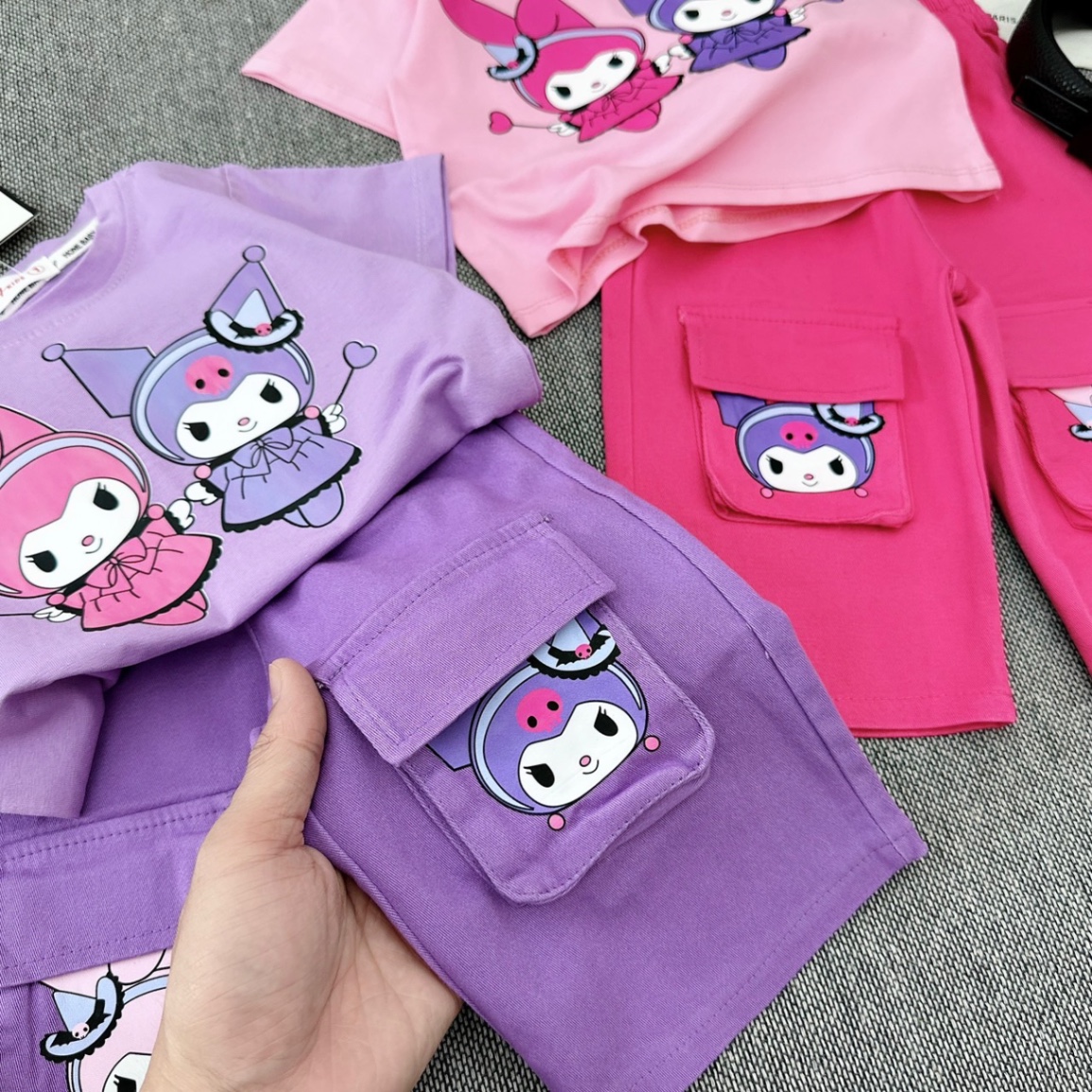 Sét áo koromi quần dài túi hộp cho bé