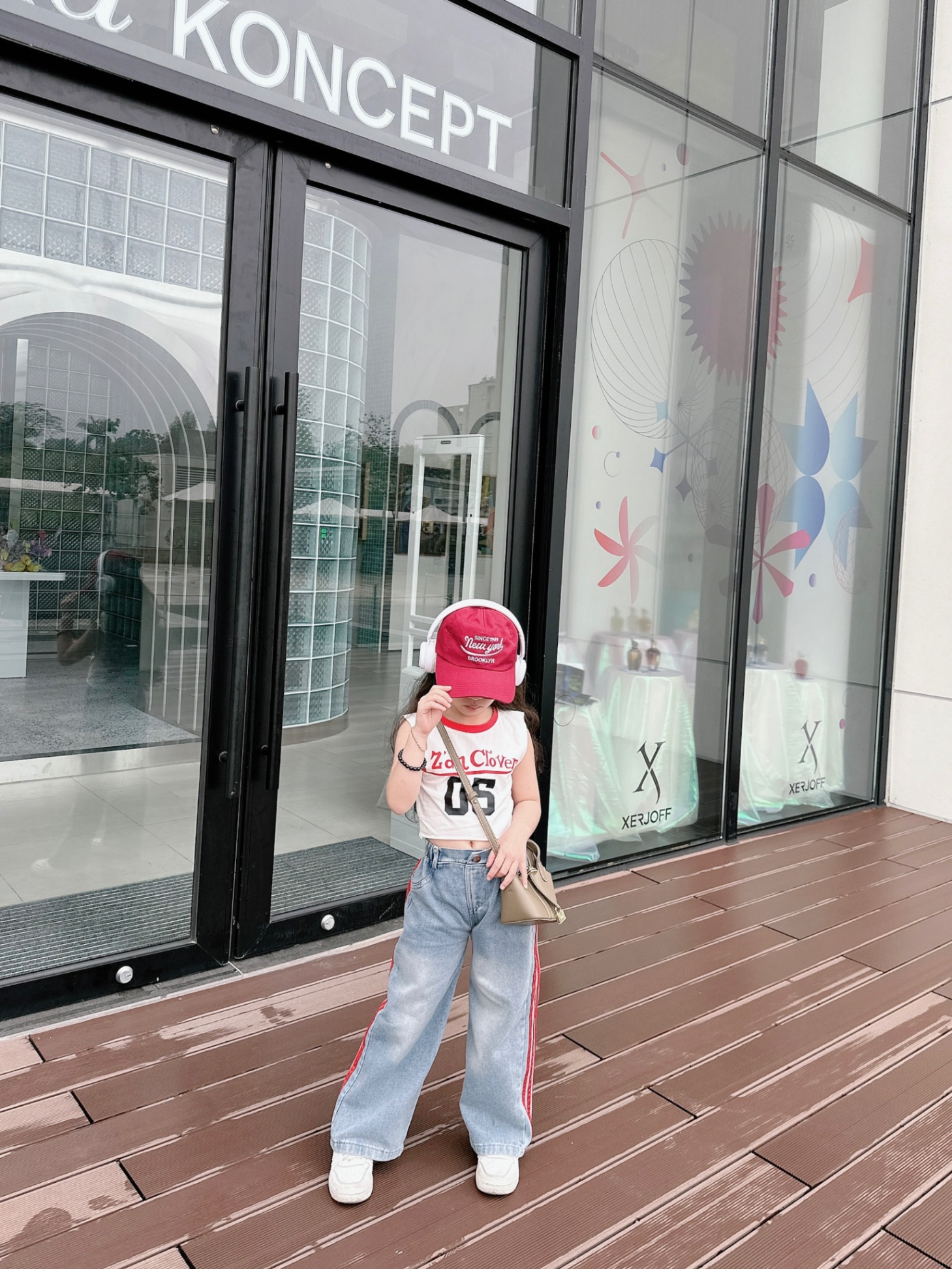 - sét số 05 quần bò xuông bé gái