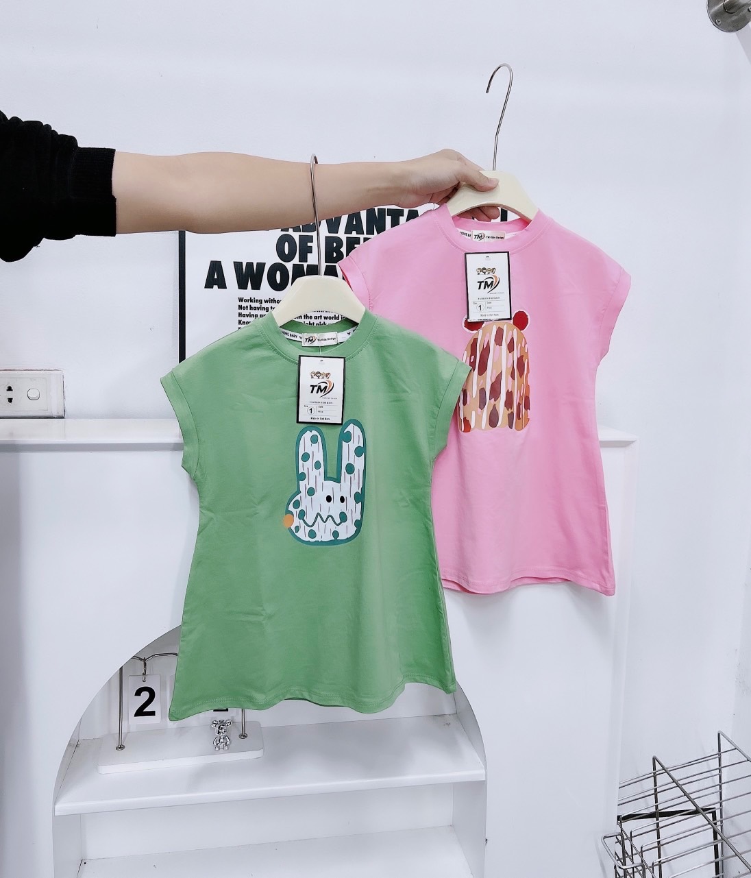 Sét 2 váy xương rồng xuông bé gái