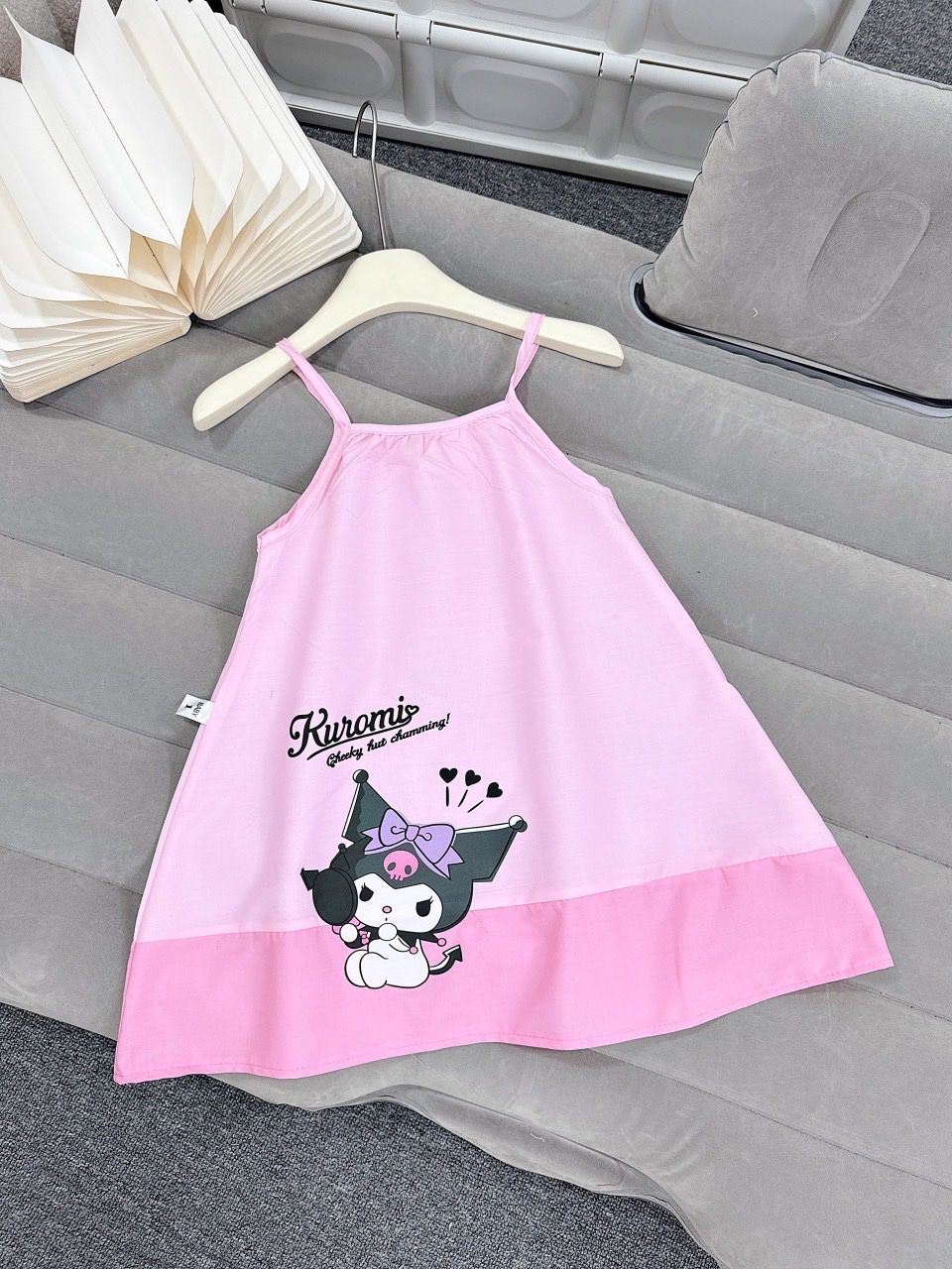 Váy hồng 2 dây koromi cho bé