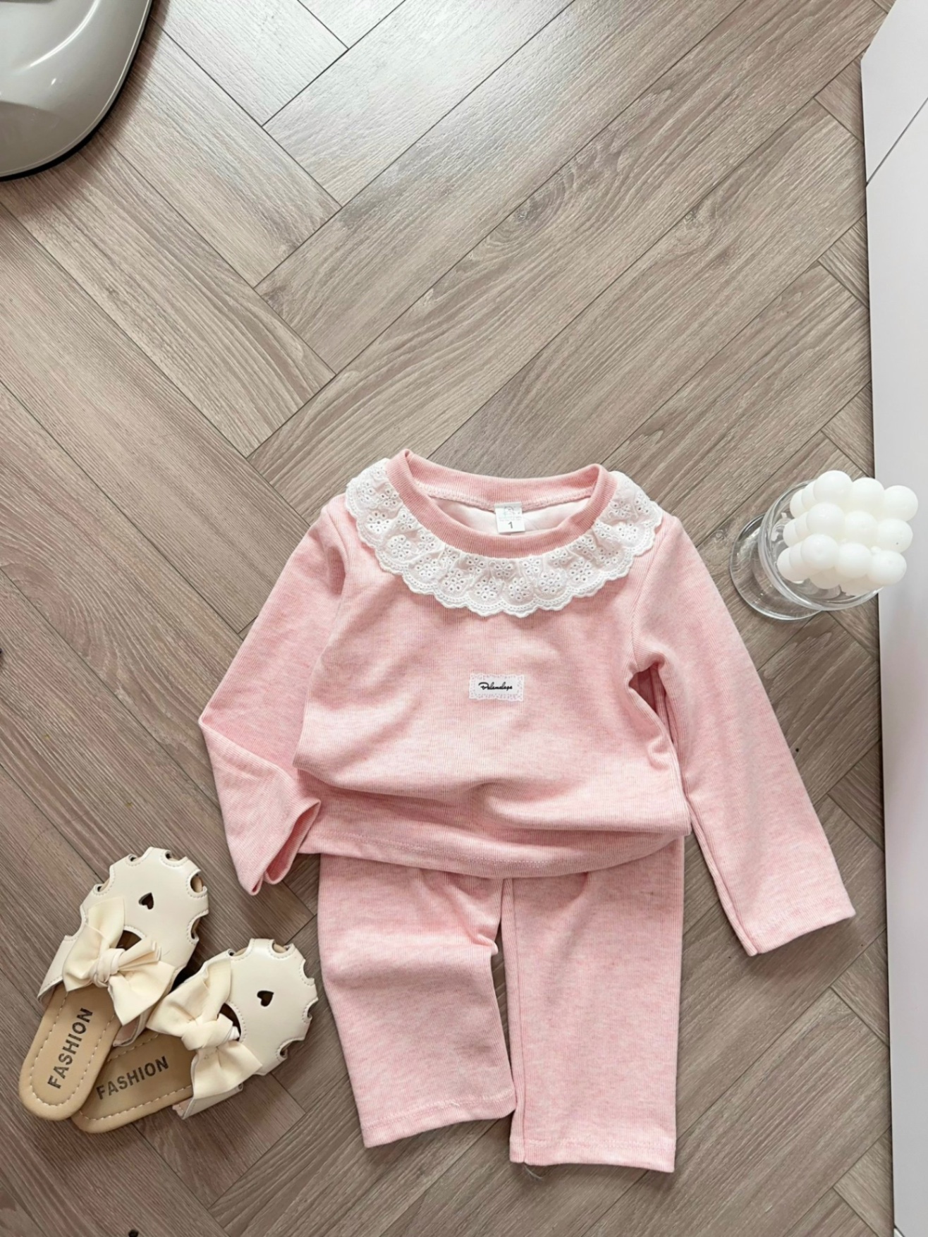 Sét bộ tăm thỏ cổ ren sn bé gái