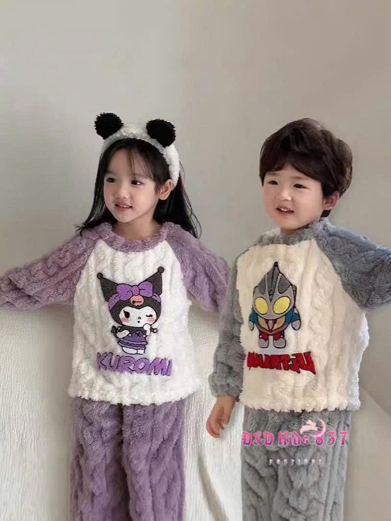Bộ lông mềm hình cho bé trai gái