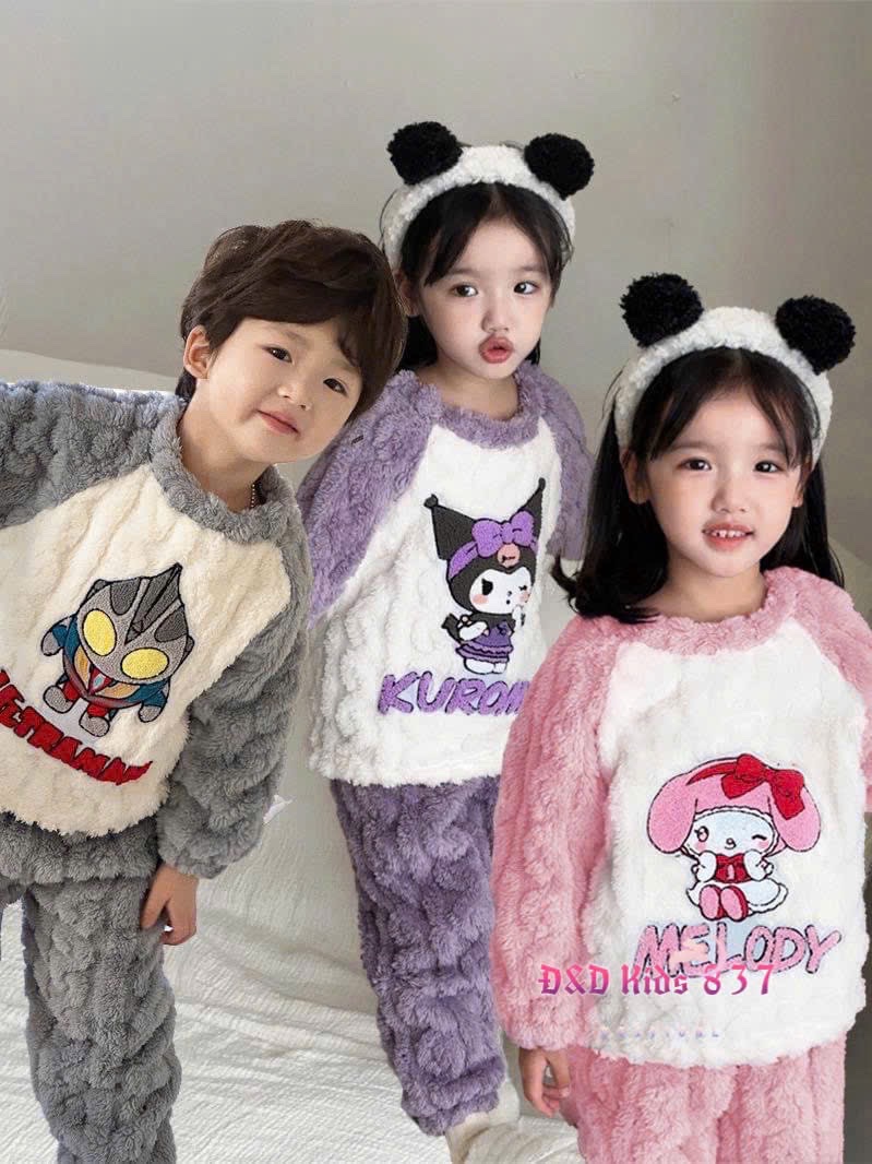 Bộ lông mềm hình cho bé trai gái