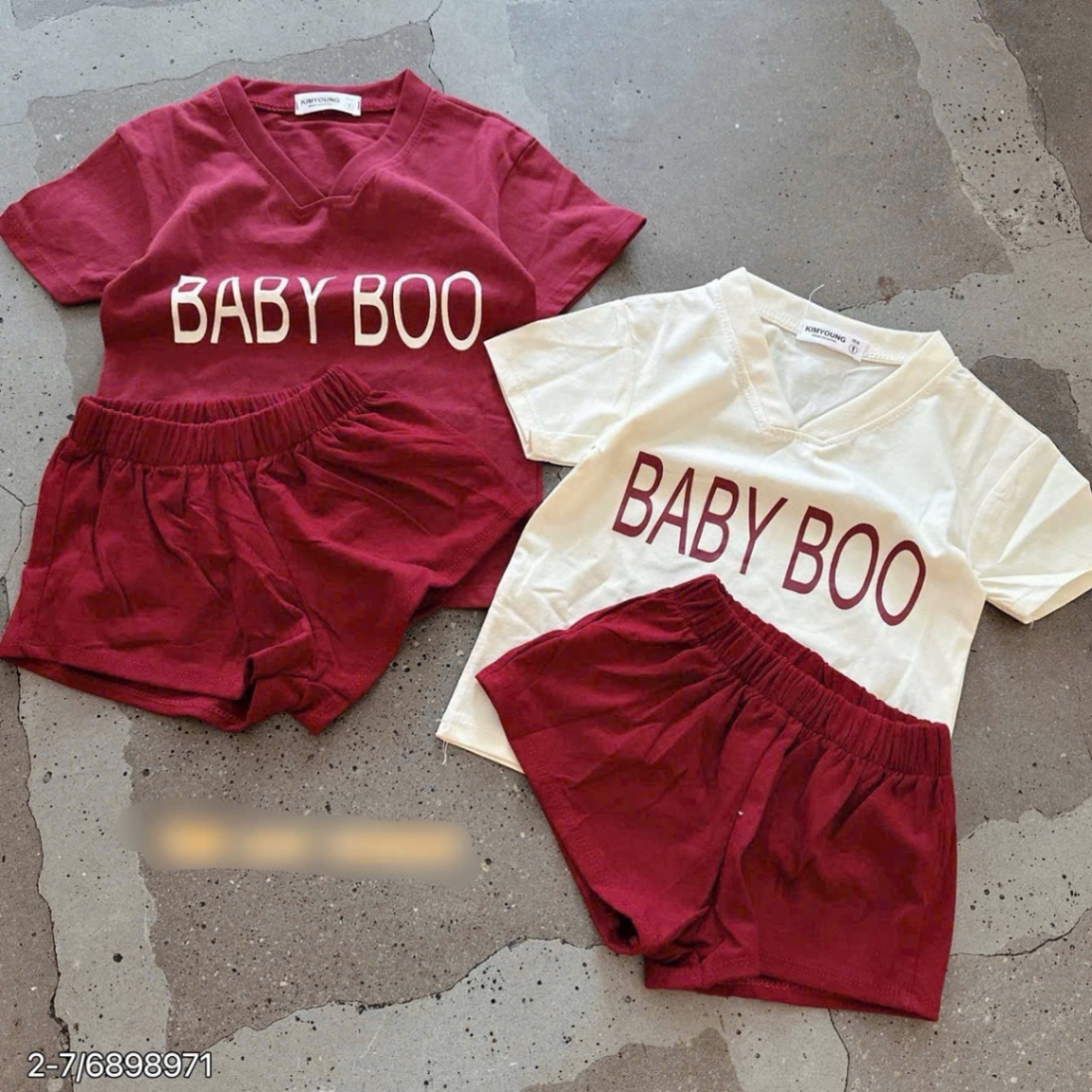 Sét bộ baby boo cộc tay cho bé trai gái