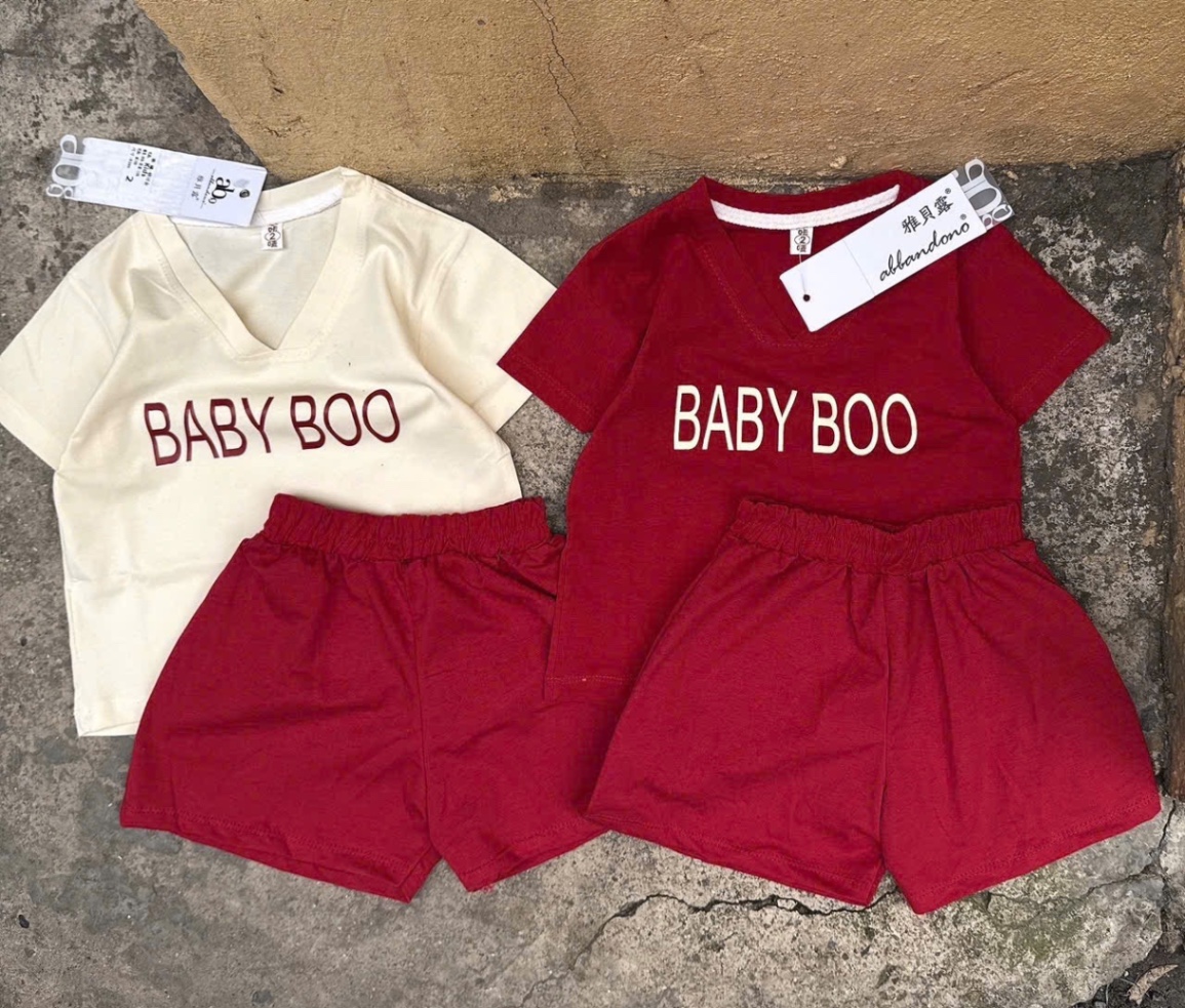 Sét bộ baby boo cộc tay cho bé trai gái