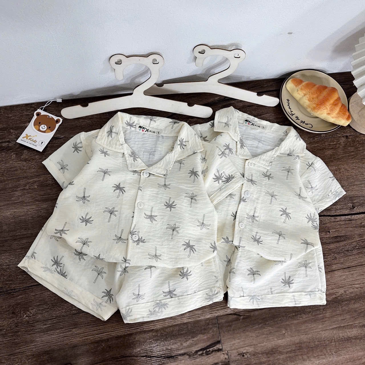 Sét bộ pzm cây dừa cho bé trai gái