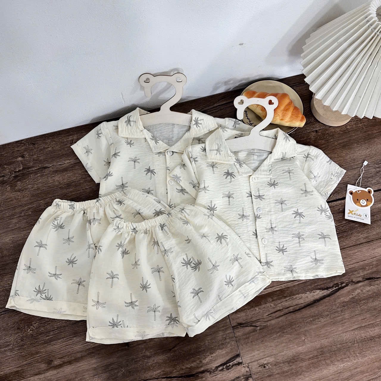 Sét bộ pzm cây dừa cho bé trai gái