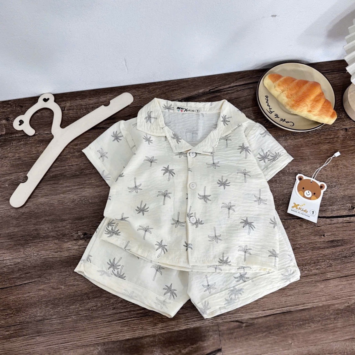 Sét bộ pzm cây dừa cho bé trai gái