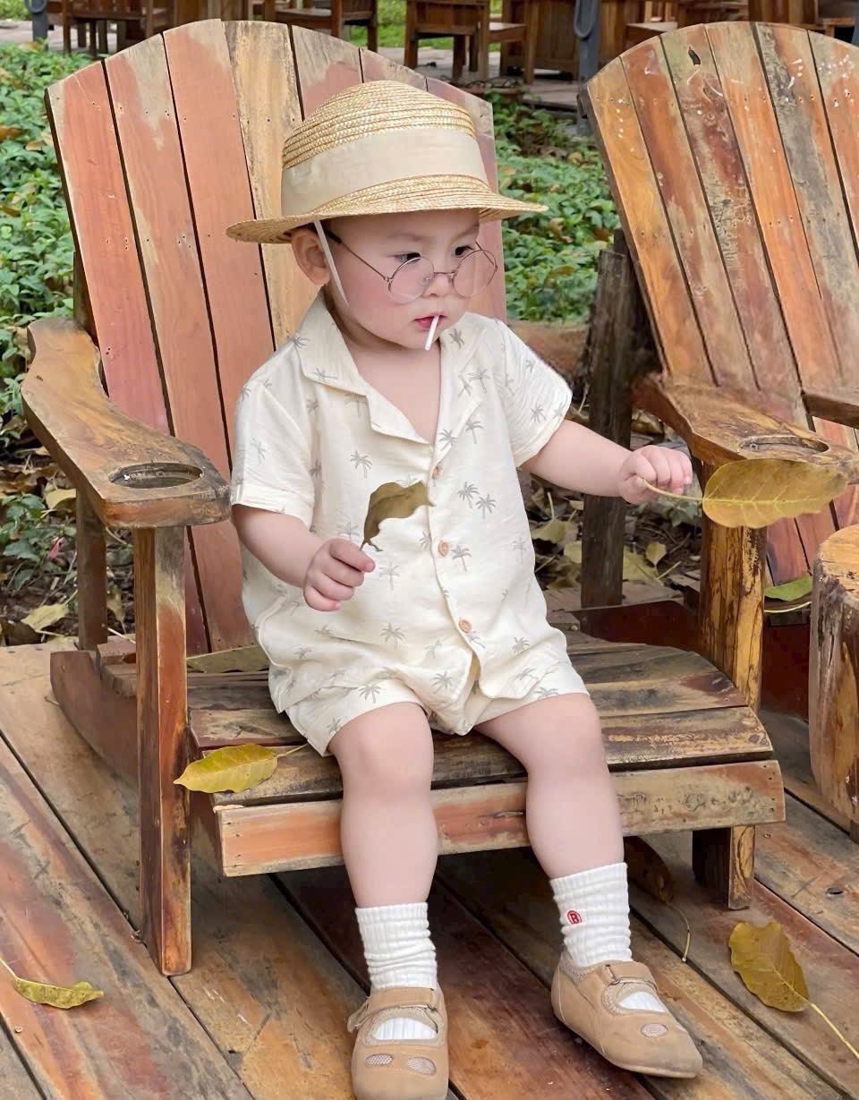 Sét bộ pzm cây dừa cho bé trai gái
