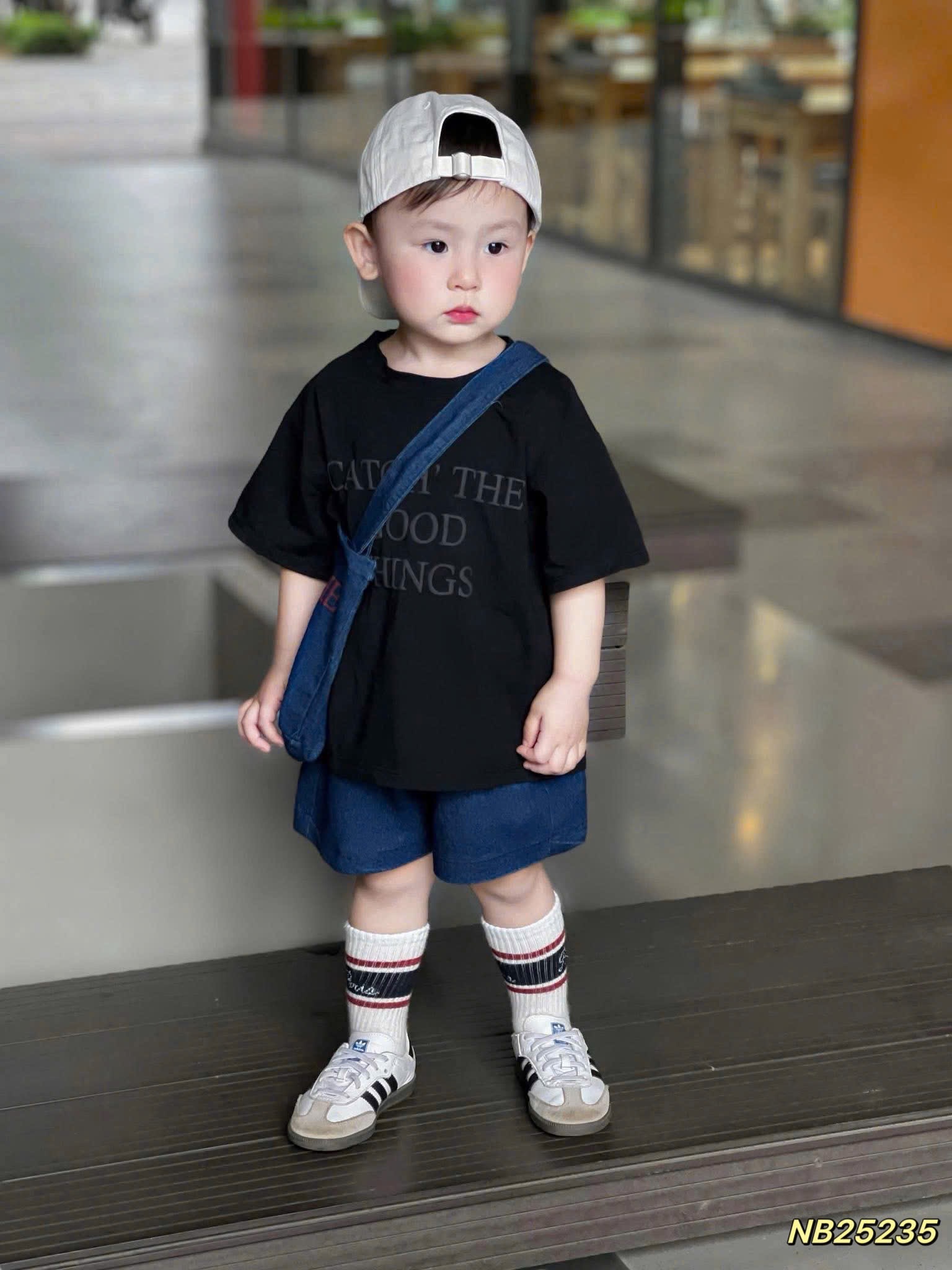 Sét bộ 3 chi tiết good thing quần bò bé gái