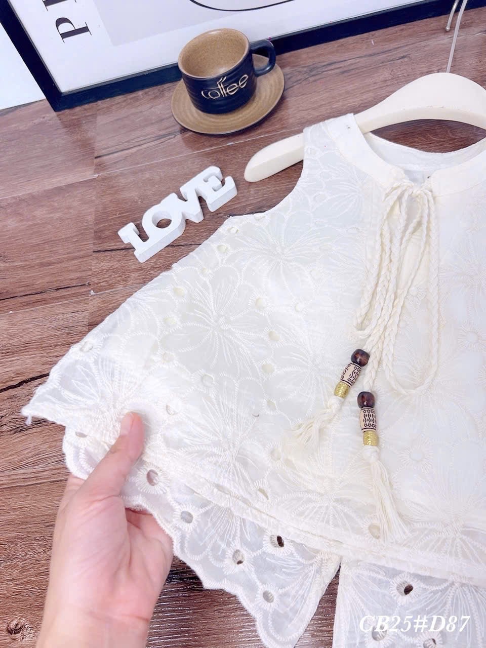 Sét bộ ren 2 lớp cho bé gái